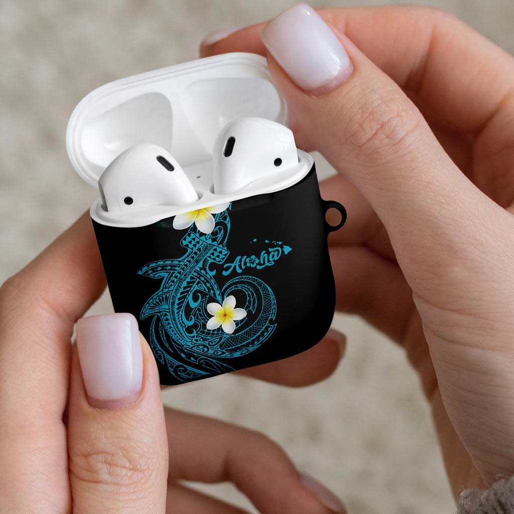 Aloha Hammerhead Shark AirPods Case Calypso Hawaiian Kakau Tribal Tattoo - Polynesian Pride