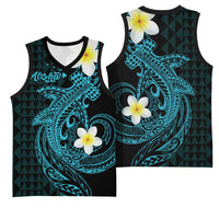 Aloha Hammerhead Shark Basketball Jersey Calypso Hawaiian Kakau Tribal Tattoo LT9 - Polynesian Pride
