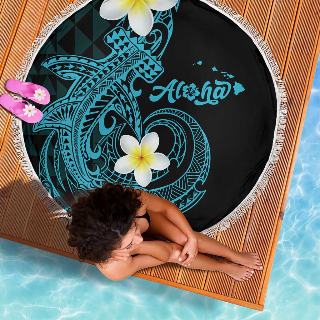 Aloha Hammerhead Shark Beach Blanket Calypso Hawaiian Kakau Tribal Tattoo LT9 - Polynesian Pride