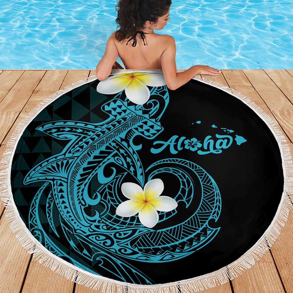 Aloha Hammerhead Shark Beach Blanket Calypso Hawaiian Kakau Tribal Tattoo LT9 - Polynesian Pride