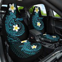 Aloha Hammerhead Shark Car Seat Cover Calypso Hawaiian Kakau Tribal Tattoo LT9 One Size Blue - Polynesian Pride