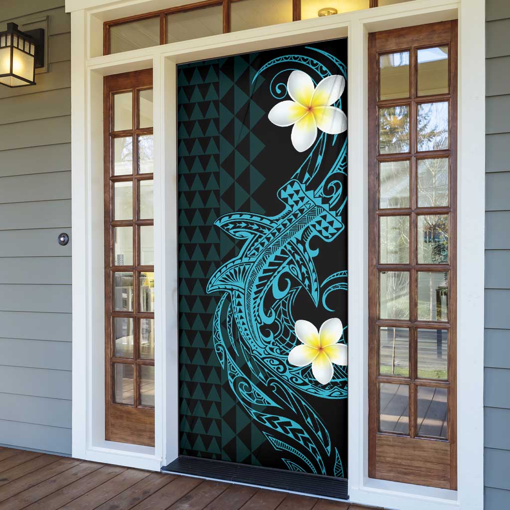 Aloha Hammerhead Shark Door Cover Calypso Hawaiian Kakau Tribal Tattoo LT9 - Polynesian Pride