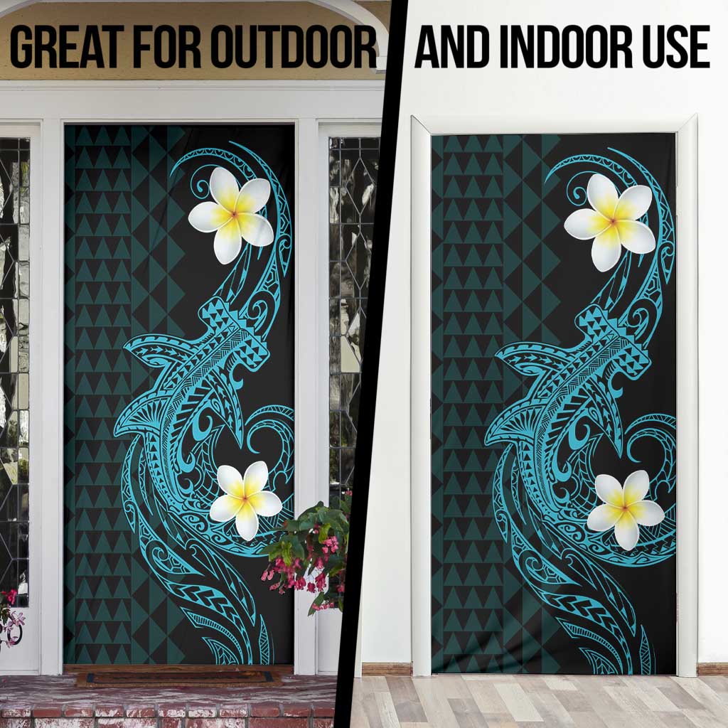 Aloha Hammerhead Shark Door Cover Calypso Hawaiian Kakau Tribal Tattoo LT9 - Polynesian Pride