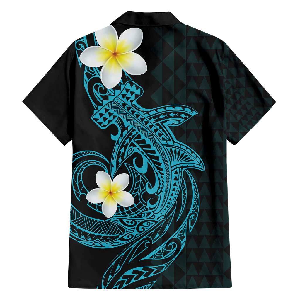 Aloha Hammerhead Shark Family Matching Long Sleeve Bodycon Dress and Hawaiian Shirt Calypso Hawaiian Kakau Tribal Tattoo LT9 - Polynesian Pride