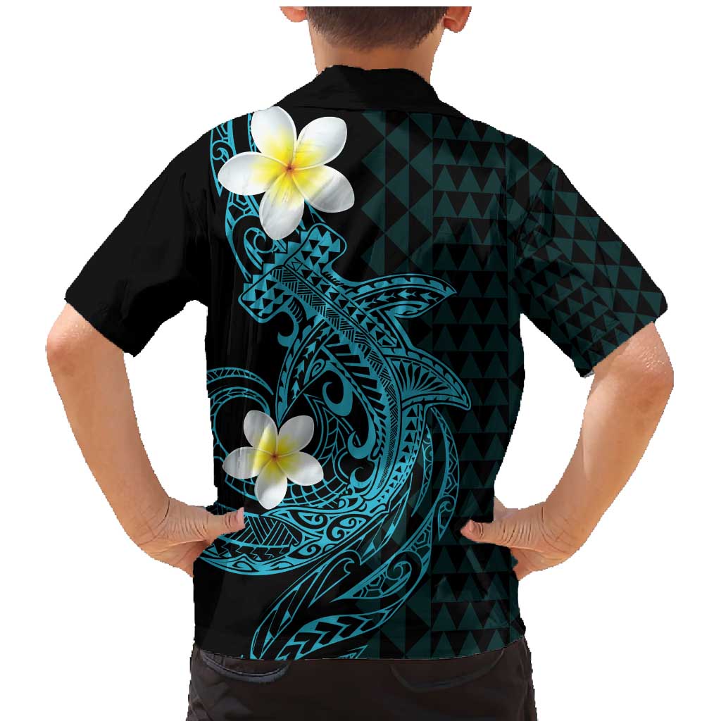 Aloha Hammerhead Shark Family Matching Mermaid Dress and Hawaiian Shirt Calypso Hawaiian Kakau Tribal Tattoo LT9 - Polynesian Pride