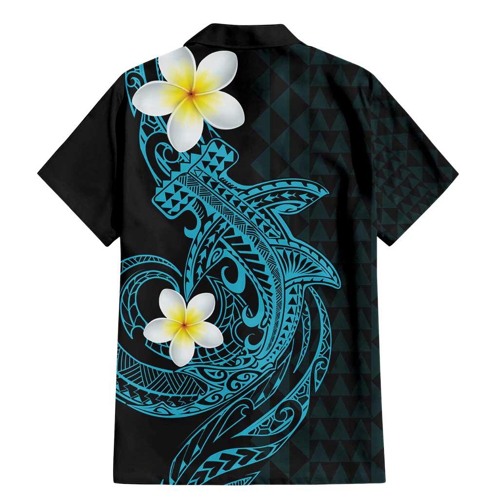 Aloha Hammerhead Shark Family Matching Mermaid Dress and Hawaiian Shirt Calypso Hawaiian Kakau Tribal Tattoo LT9 - Polynesian Pride