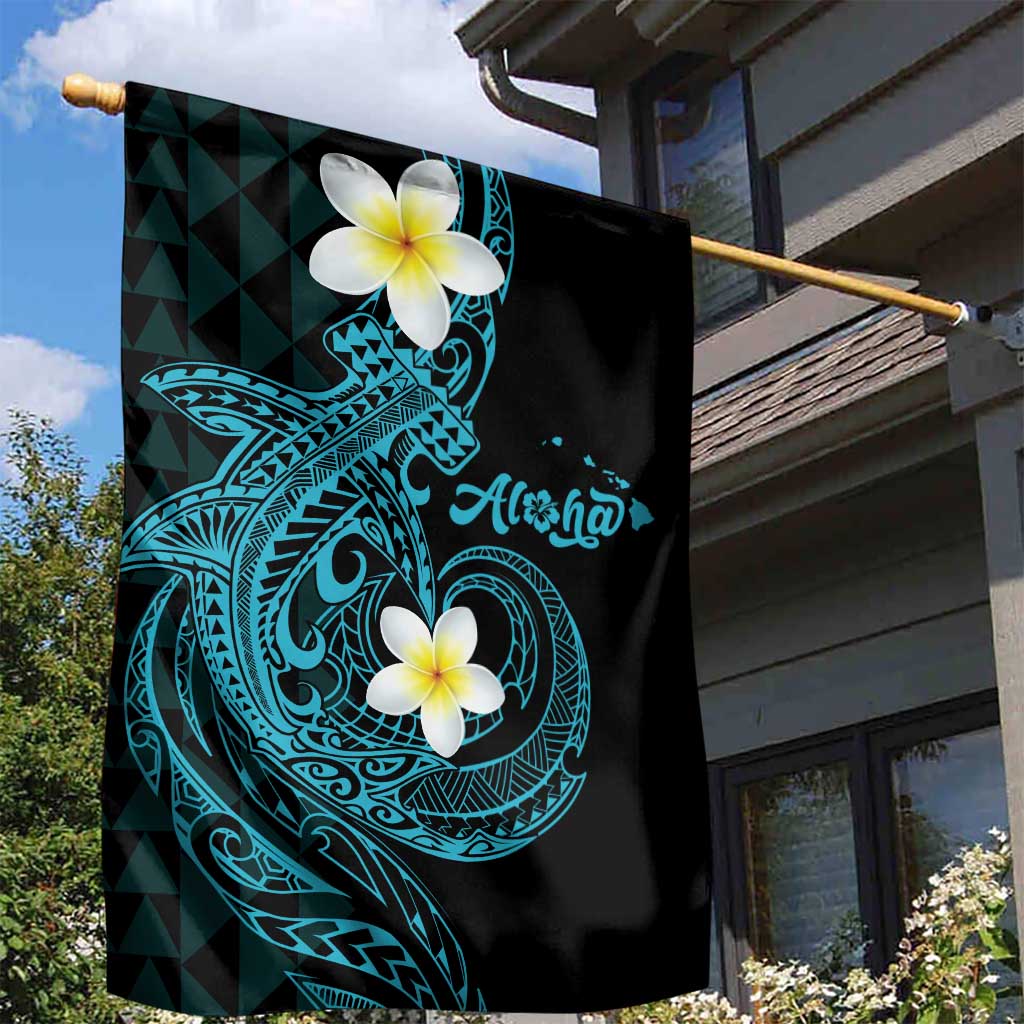 Aloha Hammerhead Shark Garden Flag Calypso Hawaiian Kakau Tribal Tattoo LT9 - Polynesian Pride