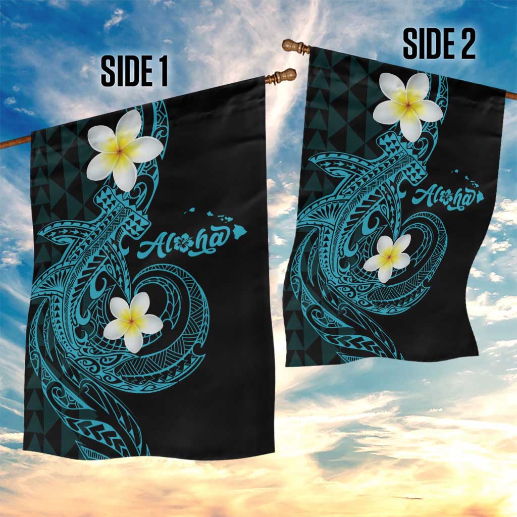 Aloha Hammerhead Shark Garden Flag Calypso Hawaiian Kakau Tribal Tattoo LT9 - Polynesian Pride