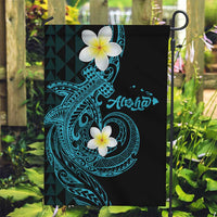 Aloha Hammerhead Shark Garden Flag Calypso Hawaiian Kakau Tribal Tattoo LT9 Garden Flag Blue - Polynesian Pride