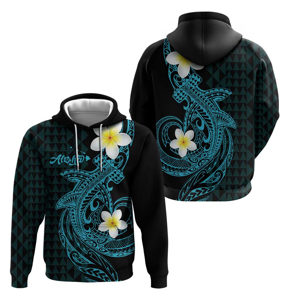 Aloha Hammerhead Shark Hoodie Calypso Hawaiian Kakau Tribal Tattoo LT9 - Polynesian Pride