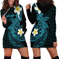 Aloha Hammerhead Shark Hoodie Dress Calypso Hawaiian Kakau Tribal Tattoo LT9 - Polynesian Pride