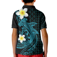 Aloha Hammerhead Shark Kid Polo Shirt Calypso Hawaiian Kakau Tribal Tattoo LT9 - Polynesian Pride