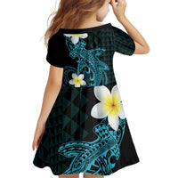 Aloha Hammerhead Shark Kid Short Sleeve Dress Calypso Hawaiian Kakau Tribal Tattoo LT9 - Polynesian Pride