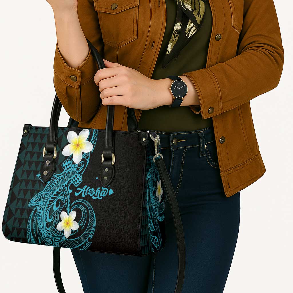 Aloha Hammerhead Shark Leather Bag Calypso Hawaiian Kakau Tribal Tattoo - Polynesian Pride