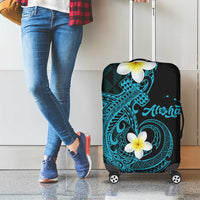 Aloha Hammerhead Shark Luggage Cover Calypso Hawaiian Kakau Tribal Tattoo LT9 - Polynesian Pride