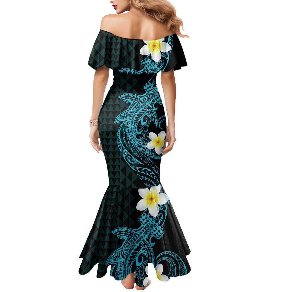 Aloha Hammerhead Shark Mermaid Dress Calypso Hawaiian Kakau Tribal Tattoo LT9 - Polynesian Pride
