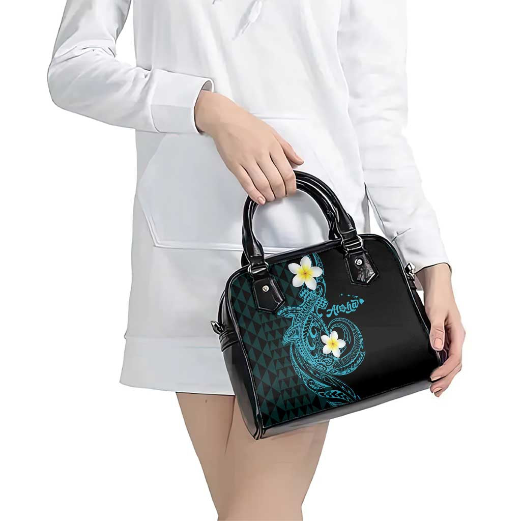 Aloha Hammerhead Shark Shoulder Handbag Calypso Hawaiian Kakau Tribal Tattoo