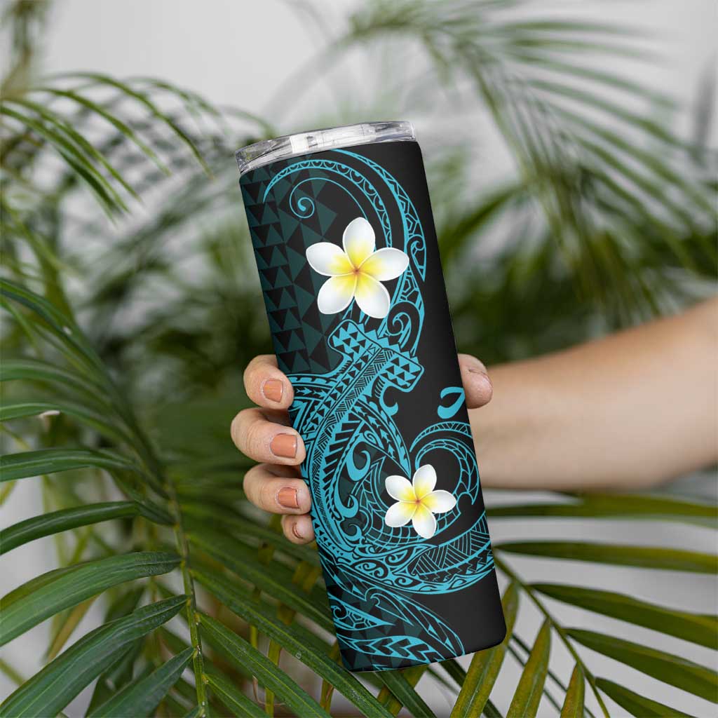 Aloha Hammerhead Shark Skinny Tumbler Calypso Hawaiian Kakau Tribal Tattoo LT9 - Polynesian Pride