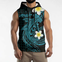Aloha Hammerhead Shark Sleeveless Hoodie Calypso Hawaiian Kakau Tribal Tattoo LT9 - Polynesian Pride