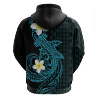 Aloha Hammerhead Shark Zip Hoodie Calypso Hawaiian Kakau Tribal Tattoo LT9 - Polynesian Pride
