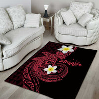 Aloha Hammerhead Shark Area Rug Feverish Pink Hawaiian Kakau Tribal Tattoo LT9 - Polynesian Pride
