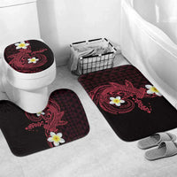 Aloha Hammerhead Shark Bathroom Set Feverish Pink Hawaiian Kakau Tribal Tattoo LT9 Mat Set Only (3 pcs) One Size Pink - Polynesian Pride