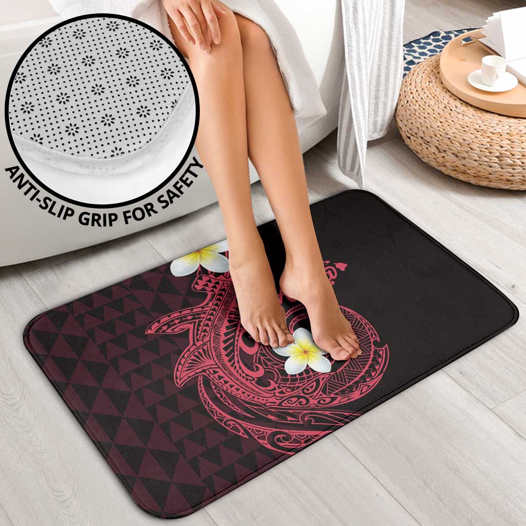 Aloha Hammerhead Shark Bathroom Set Feverish Pink Hawaiian Kakau Tribal Tattoo LT9 - Polynesian Pride