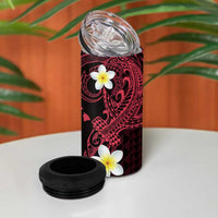 Aloha Hammerhead Shark 4 in 1 Can Cooler Tumbler Feverish Pink Hawaiian Kakau Tribal Tattoo LT9 - Polynesian Pride