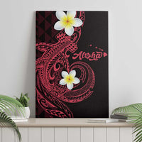 Aloha Hammerhead Shark Canvas Wall Art Feverish Pink Hawaiian Kakau Tribal Tattoo LT9 - Polynesian Pride