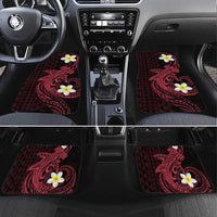 Aloha Hammerhead Shark Car Mats Feverish Pink Hawaiian Kakau Tribal Tattoo LT9 Set 4pcs Pink - Polynesian Pride