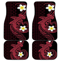 Aloha Hammerhead Shark Car Mats Feverish Pink Hawaiian Kakau Tribal Tattoo LT9 - Polynesian Pride