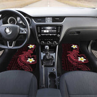 Aloha Hammerhead Shark Car Mats Feverish Pink Hawaiian Kakau Tribal Tattoo LT9 Set 2pcs - Front Pink - Polynesian Pride