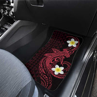 Aloha Hammerhead Shark Car Mats Feverish Pink Hawaiian Kakau Tribal Tattoo LT9 - Polynesian Pride
