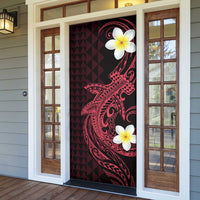 Aloha Hammerhead Shark Door Cover Feverish Pink Hawaiian Kakau Tribal Tattoo LT9 - Polynesian Pride