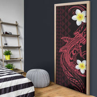 Aloha Hammerhead Shark Door Cover Feverish Pink Hawaiian Kakau Tribal Tattoo LT9 - Polynesian Pride