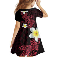 Aloha Hammerhead Shark Family Matching Puletasi and Hawaiian Shirt Feverish Pink Hawaiian Kakau Tribal Tattoo LT9 - Polynesian Pride