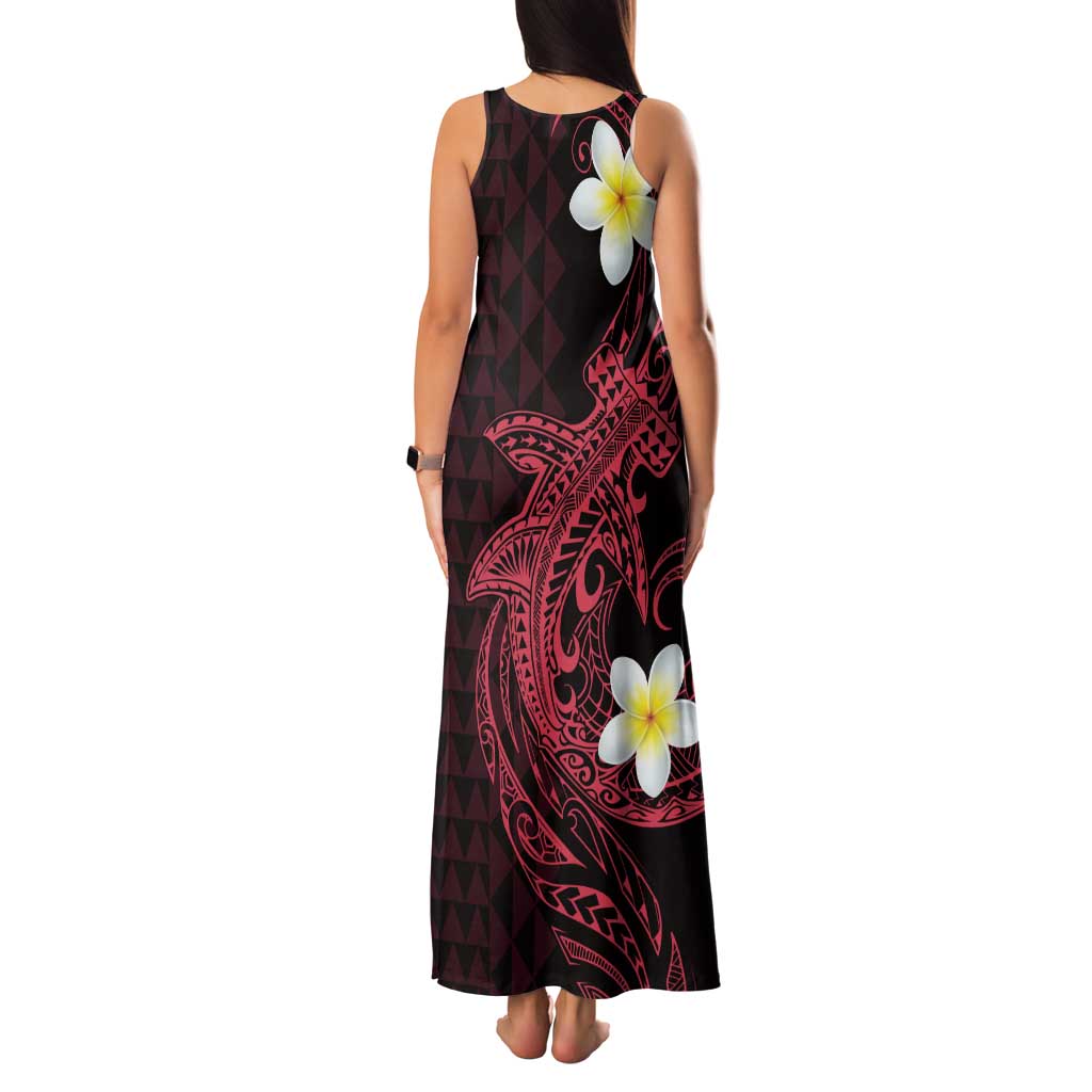 Aloha Hammerhead Shark Family Matching Tank Maxi Dress and Hawaiian Shirt Feverish Pink Hawaiian Kakau Tribal Tattoo LT9 - Polynesian Pride