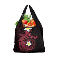 Aloha Hammerhead Shark Grocery Bag Feverish Pink Hawaiian Kakau Tribal Tattoo LT9 1-pack One Size Pink - Polynesian Pride