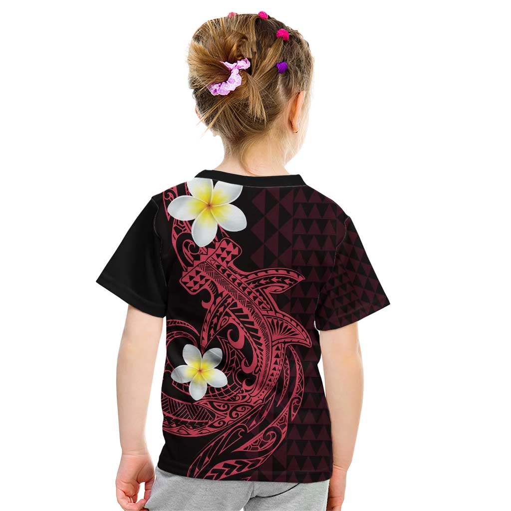 Aloha Hammerhead Shark Kid T Shirt Feverish Pink Hawaiian Kakau Tribal Tattoo LT9 - Polynesian Pride