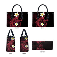 Aloha Hammerhead Shark Leather Bag Feverish Pink Hawaiian Kakau Tribal Tattoo LT9 - Polynesian Pride