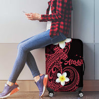 Aloha Hammerhead Shark Luggage Cover Feverish Pink Hawaiian Kakau Tribal Tattoo LT9 - Polynesian Pride