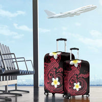 Aloha Hammerhead Shark Luggage Cover Feverish Pink Hawaiian Kakau Tribal Tattoo LT9 - Polynesian Pride