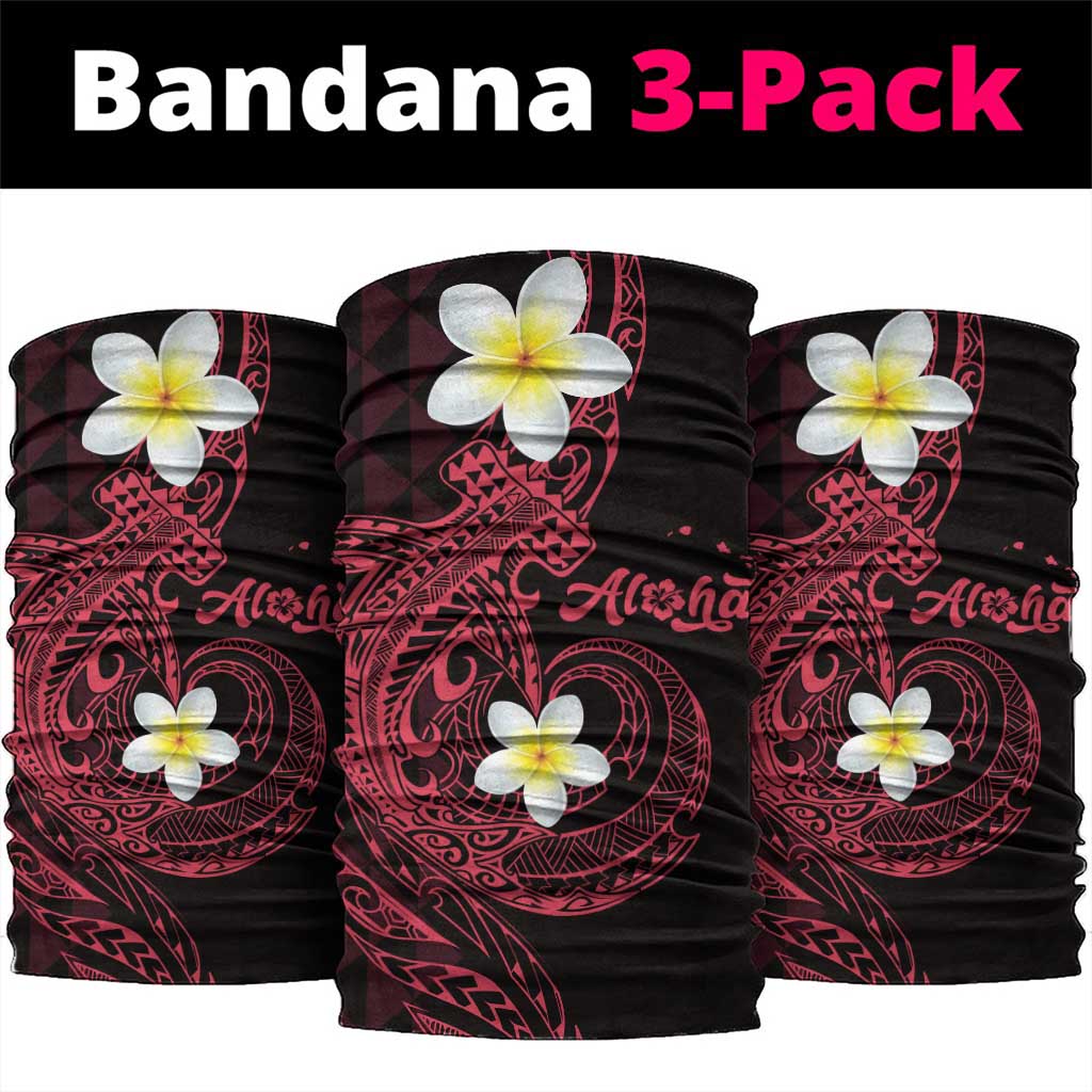 Aloha Hammerhead Shark Neck Gaiter Feverish Pink Hawaiian Kakau Tribal Tattoo LT9 package One Size: 25*50cm Pink - Polynesian Pride