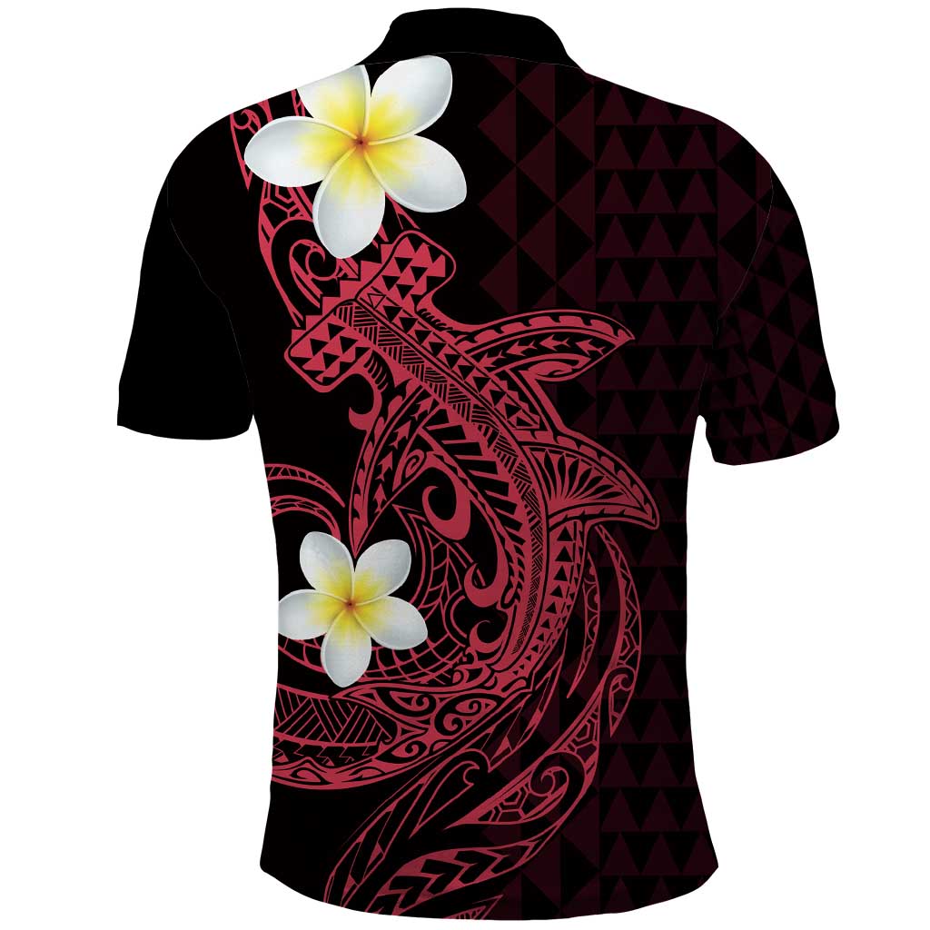 Aloha Hammerhead Shark Polo Shirt Feverish Pink Hawaiian Kakau Tribal Tattoo LT9 - Polynesian Pride