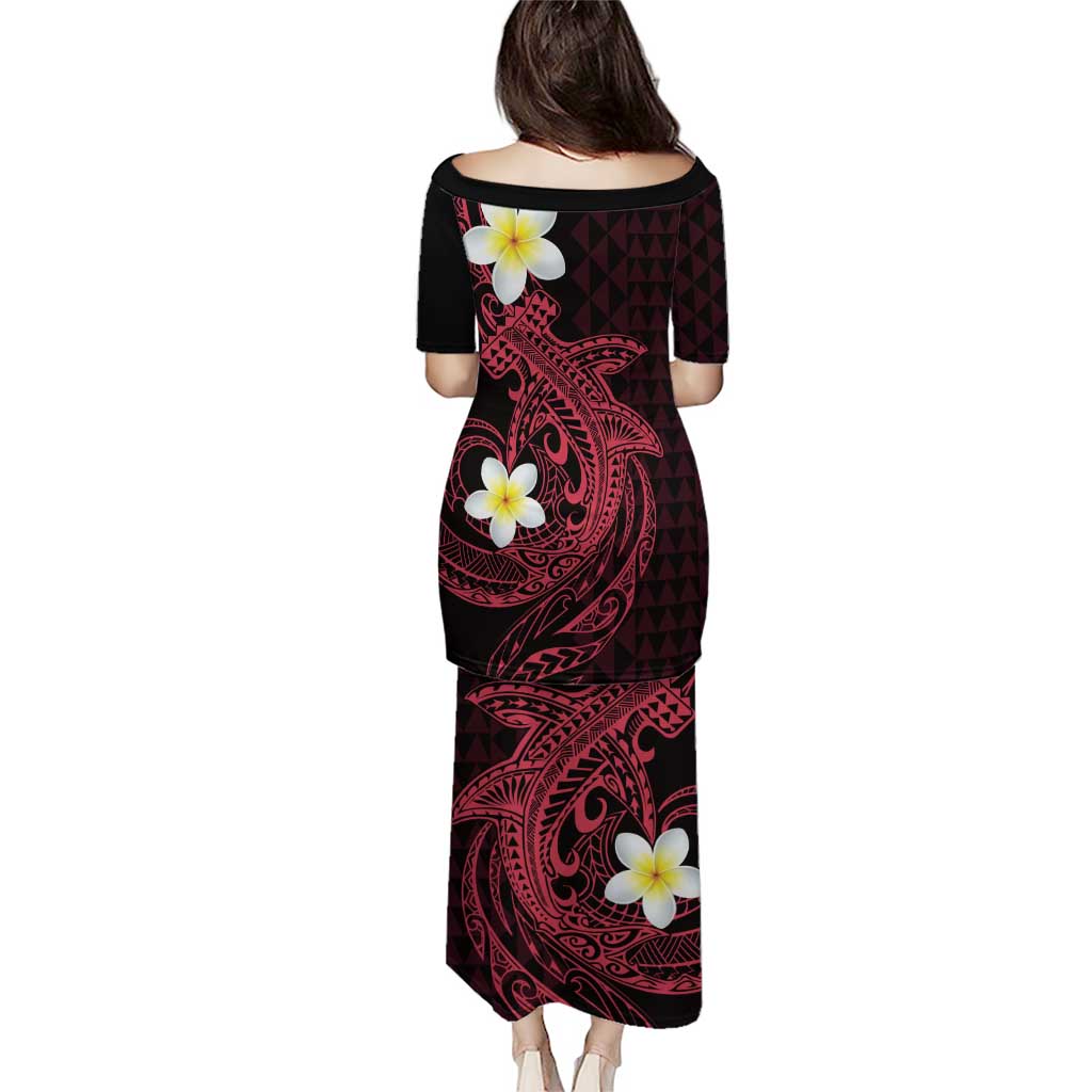 Aloha Hammerhead Shark Puletasi Feverish Pink Hawaiian Kakau Tribal Tattoo LT9 - Polynesian Pride