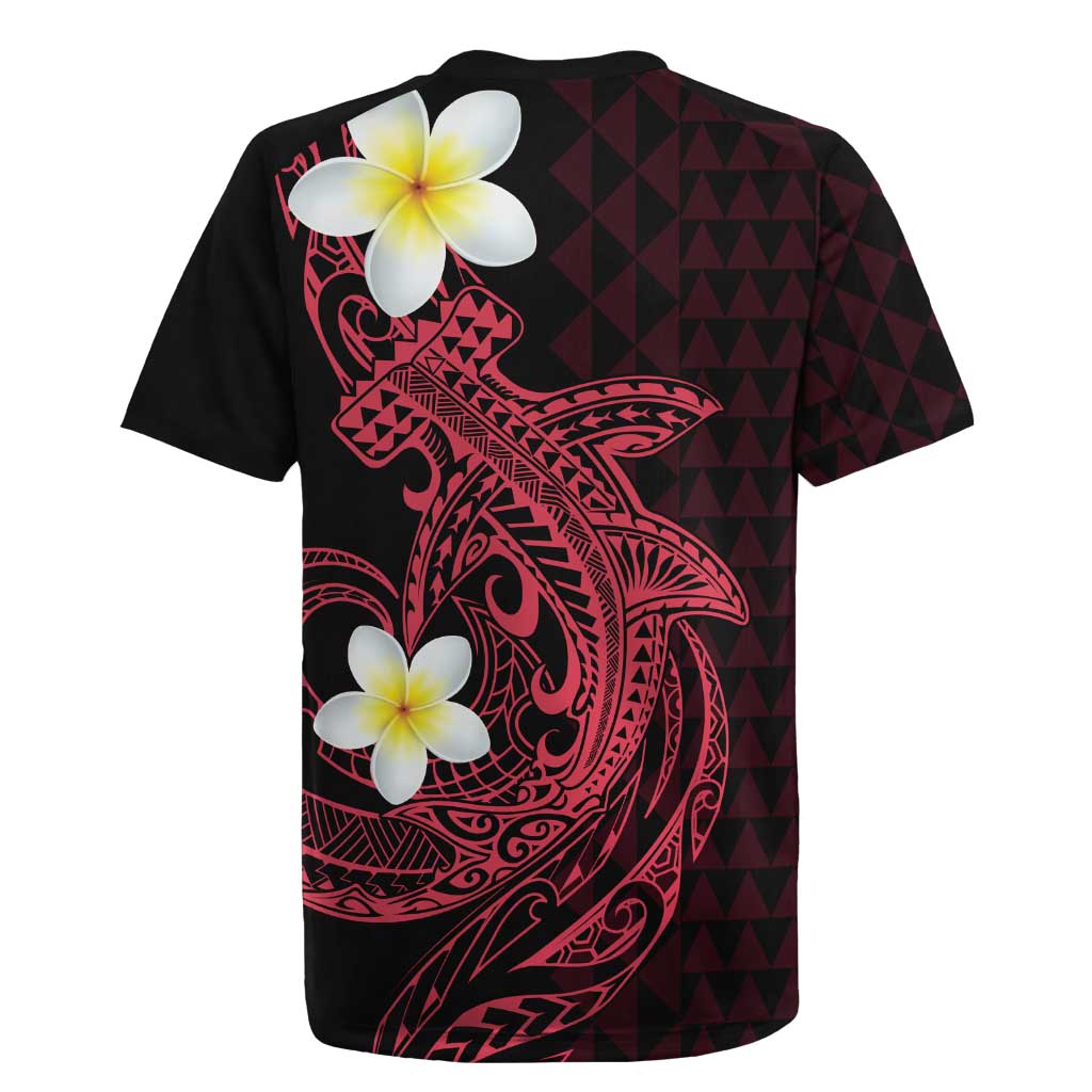 Aloha Hammerhead Shark Rugby Jersey Feverish Pink Hawaiian Kakau Tribal Tattoo LT9 - Polynesian Pride
