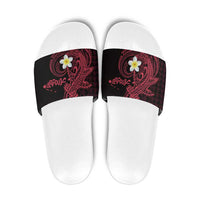 Aloha Hammerhead Shark Slide Sandals Feverish Pink Hawaiian Kakau Tribal Tattoo LT9 Pink - Polynesian Pride
