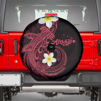 Aloha Hammerhead Shark Spare Tire Cover Feverish Pink Hawaiian Kakau Tribal Tattoo LT9 - Polynesian Pride