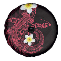 Aloha Hammerhead Shark Spare Tire Cover Feverish Pink Hawaiian Kakau Tribal Tattoo LT9 - Polynesian Pride
