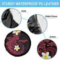 Aloha Hammerhead Shark Spare Tire Cover Feverish Pink Hawaiian Kakau Tribal Tattoo LT9 - Polynesian Pride